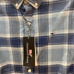 Vineyard Vines Boys Flannel Whale Shirt size L-16